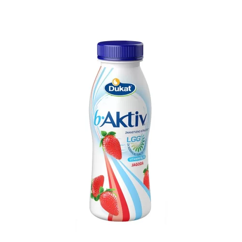 B Aktiv strawberry 1,5% m.m. 330 g - Dukat