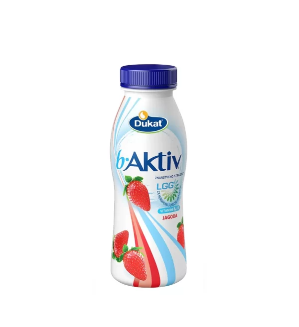 B Aktiv strawberry 1,5% m.m. 330 g - Dukat