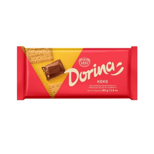 Dorina milk chocolate with cookies 80 g - Kraš