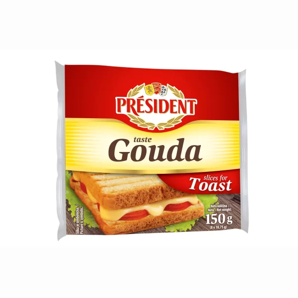 Gouda toast cheese slices 150 g - President