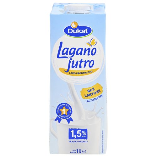Durable milk lagano jutro lactose free 1,5% - 1L - Dukat